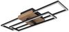 LED Deckenleuchte, Holzoptik, schwarz, beweglich, L 60 cm Bild 1