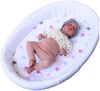 BabyLux Spannbettlaken BABYLUX Spannbettlaken Kinderwagen Baby Spannbetttuch Wiege Bettlaken, 93. Sterne Rosa Bild 4