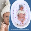 BabyLux Spannbettlaken BABYLUX Spannbettlaken Kinderwagen Baby Spannbetttuch Wiege Bettlaken, 93. Sterne Rosa Bild 3