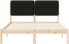 vidaXL Bettgestell mit gepolstertem Kopfteil Schwarz 150 x 200 cm 877971 Bild 5