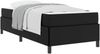 vidaXL Bettrahmen mit Matratze Schwarz 90 x 200 cm Stoff 3398979 Bild 2