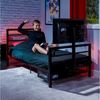 X Rocker Basecamp Metall Gaming-Bett mit TV-Halterung für Kinder & Jugendliche - schwarz Bild 2
