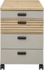Rollcontainer Glenn, Holzwerkstoff, Braun, Grau, 45 x 66 x 55 cm Bild 2
