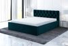Polsterbett VOG-OM 180x200 mit Bettkasten und Lattenrost. Farbe: Pfau 36 Bild 2