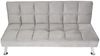 Sofa HWC-K21, Klappsofa Couch Schlafsofa, Nosagfederung Schlaffunktion Liegefläche 181x107cm ~ Samt, grau Bild 4