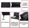 Sofa HWC-K21, Klappsofa Couch Schlafsofa, Nosagfederung Schlaffunktion Liegefläche 181x107cm ~ Samt, grau Bild 2