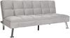 Sofa HWC-K21, Klappsofa Couch Schlafsofa, Nosagfederung Schlaffunktion Liegefläche 181x107cm ~ Samt, grau Bild 5
