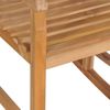 vidaXL Schaukelstuhl mit Beige Kissen Massivholz Teak 3062760 Bild 4