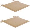 vidaXL Schaukelstuhl mit Beige Kissen Massivholz Teak 3062760 Bild 5