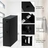 Schmaler Nischenregal mit Schubladen Badschrank aus Holz Seitenschrank Schwarz Bild 4