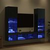 vidaXL TV Wand Einheiten mit LED 5 pcs 40,5 x 30 x 102 cm 3402959 Bild 5