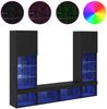 vidaXL TV Wand Einheiten mit LED 5 pcs 40,5 x 30 x 102 cm 3402959 Bild 4