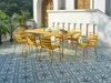 Vente-unique - MIRMANDE Garden dining set Metall Gelb - B 80 cm x H 74,5 cm x L 160 cm Bild 2