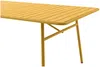 Vente-unique - MIRMANDE Garden dining set Metall Gelb - B 80 cm x H 74,5 cm x L 160 cm Bild 4