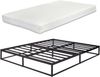 Metallbett Trerunta mit Matratze 180 x 200 cm Stahl Schwarz [en. casa] Bild 2
