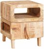 vidaXL Beistelltisch mit Regal Braun 40 x 40 x 49 cm Massivholz Mango 4104553 Bild 2