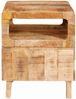 vidaXL Beistelltisch mit Regal Braun 40 x 40 x 49 cm Massivholz Mango 4104553 Bild 5
