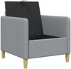 vidaXL Sofa mit Stauraum Hellgrau 72 x 78 x 87 cm Polyester 42036863 Bild 4