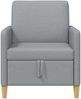 vidaXL Sofa mit Stauraum Hellgrau 72 x 78 x 87 cm Polyester 42036863 Bild 5