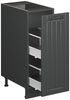 Apothekerschrank Fame-Line Dunkelgrau 30 cm , AP Anthrazit Vicco Bild 5