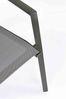 Gartenstuhl Seruci aus Aluminium und Textilene, stapelbar mit Armlehnen, anthrazit, für Outdoor Bild 4
