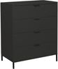 Kommode Erna 81x45x102 Anthrazit matt Lack 14723-Q Bild 2