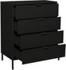 Kommode Erna 81x45x102 Anthrazit matt Lack 14723-Q Bild 3