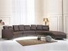 Sofa Leder braun rund ROTUNDE Bild 3