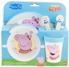 Peppa Pig Teller-Set Mikrowellengeeignet 5-teiliges Kindergeschirr mit rutschfestem Boden Bild 2