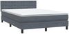 vidaXL Boxspringbett mit Matratze & LED Dunkelgrau 160x210 cm Samt 3317272 Bild 5