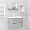 vidaXL Badspiegel Betongrau 60x10,5x37 cm Holzwerkstoff 804566 Bild 2
