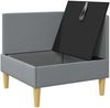 vidaXL Sofa mit Stauraum Stoff 42027066 Bild 4