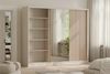 Deine Möbel 24 Schwebetürenschrank NEW YORK LUX Kleiderschrank mit Spiegel und Lamellen, 250 oder 203 cm (Set, 1-St, ideal für Schalfzimmer & Flur) in Kaschmir, modern, mit viel Stauraum Bild 4