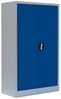Stahl-Aktenschrank Metallschrank abschließbar Büroschrank Stahlschrank Lichtgrau/Blau 1200 x 800 x 383 mm 530291 Bild 4