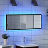 vidaXL LED-Badezimmerspiegel Schwarz Eichen-Optik 100 x 8,5 x 37 cm 862548 Bild 4