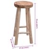 vidaXL Barhocker Teak Massivholz 244545 Bild 4