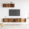 vidaXL 3-tlg. TV-Schrank-Set Wandmontage Altholz-Optik Holzwerkstoff 3329205 Bild 3