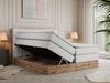 Boxspringbett AMORE KING, Doppelbett mit Multipocket-Matratze, Polsterbett mit Kopfstütze - 200 x 200 cm - Weiß Kunstleder - H3 Bild 2
