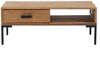 vidaXL Couchtisch 90x50x35 cm Massivholz Kiefer 349929 Bild 3