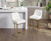 WAHSON OFFICE CHAIRS Barhocker Samt 2/4er Set Küchenhocker mit Lehne Bild 2