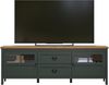 Trendteam 'Stanton' TV-Lowboard, Tannengrün Dekor/ Evoke Eiche Nachbildung, B/H/T: 184 / 64 / 45 cm Bild 4