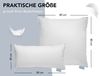 XDREAM Daunenkissen Premium, Kopfkissen 40x80 cm und 80x80 cm, entwickelt in Deutschland, Füllung: Daunen und Federn, Bezug: 100% Baumwolle, Rückenschläfer, Seitenschläfer, Bauchschläfer, Daunenkopfkissen, Bettkissen, Schlafkissen, für Allergiker geeignet Bild 2