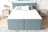 99rooms Zeus Boxspringbett 160x200 cm Strukturstoff INARI Pastellblau Taschen-Federung Bild 2