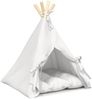 vidaXL Haustier-Tipi mit Kissen Weiß 40 x 40 x 50 cm Polyester 42020252 Bild 2