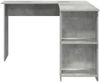 vidaXL Eck-Schreibtisch Beton Grau 140 x 113,5 x 75 cm Holzwerkstoff 869557 Bild 5