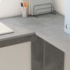 vidaXL Eck-Schreibtisch Beton Grau 140 x 113,5 x 75 cm Holzwerkstoff 869557 Bild 4