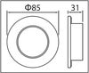 TRANGO LED Einbauleuchte, 6er Set IP65 LED Einbaustrahler 6729IP65-068GUSDAK Edelstahl Chrom inkl. 6x5 Watt 3-Stufen dimmbar GU10 LED Leuchtmittel 3000K warmweiß Bad, Außen, warmweiß, Einbauspot, Deckenleuchte, Deckenspots Bild 3