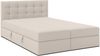 AX LIVING Boxspringbett Beige mit Bettkasten Belinai Bett 180x200 cm Bild 2