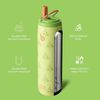 Isolierte Wasserflasche Edelstahl 32oz Strohhalm Griff Sport BPA-frei Bild 2