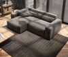 Ecksofa Sirpio 230x155 cm Mikrofaser Khakibraun Recamiere variabel Bild 4